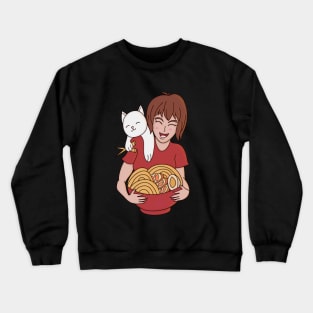 Cat Ramen and Anime Crewneck Sweatshirt